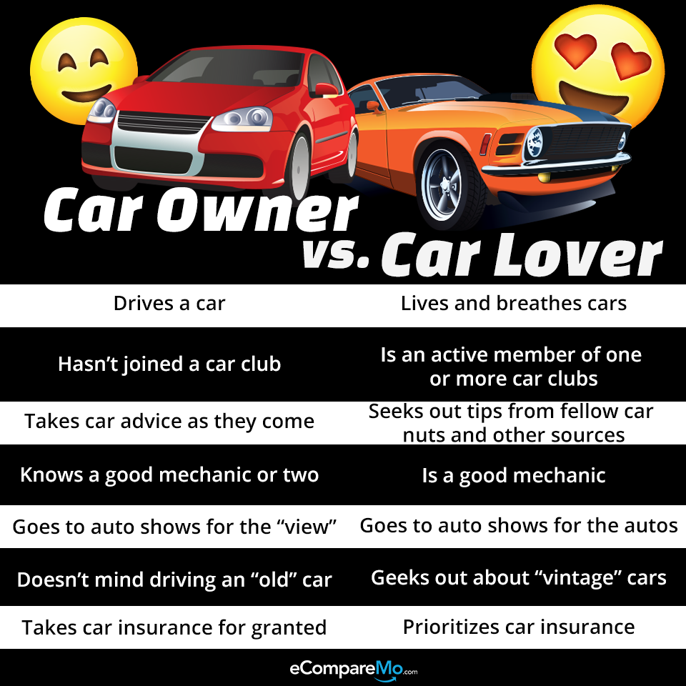8 Surprising Differences Between A Car Owner And A Car Lover