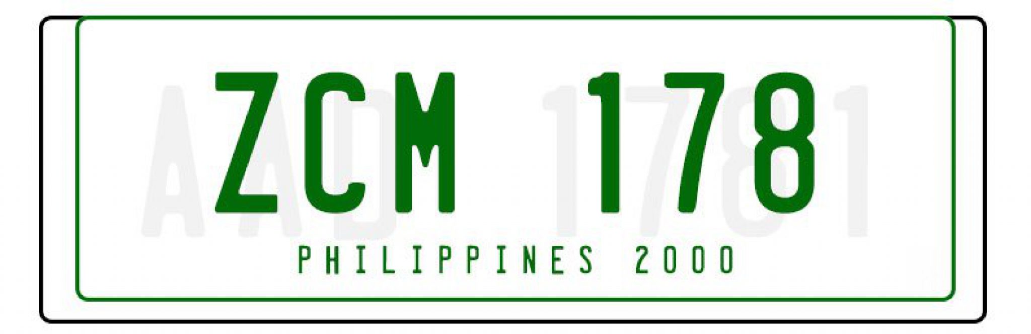 Philippine Licence Plates