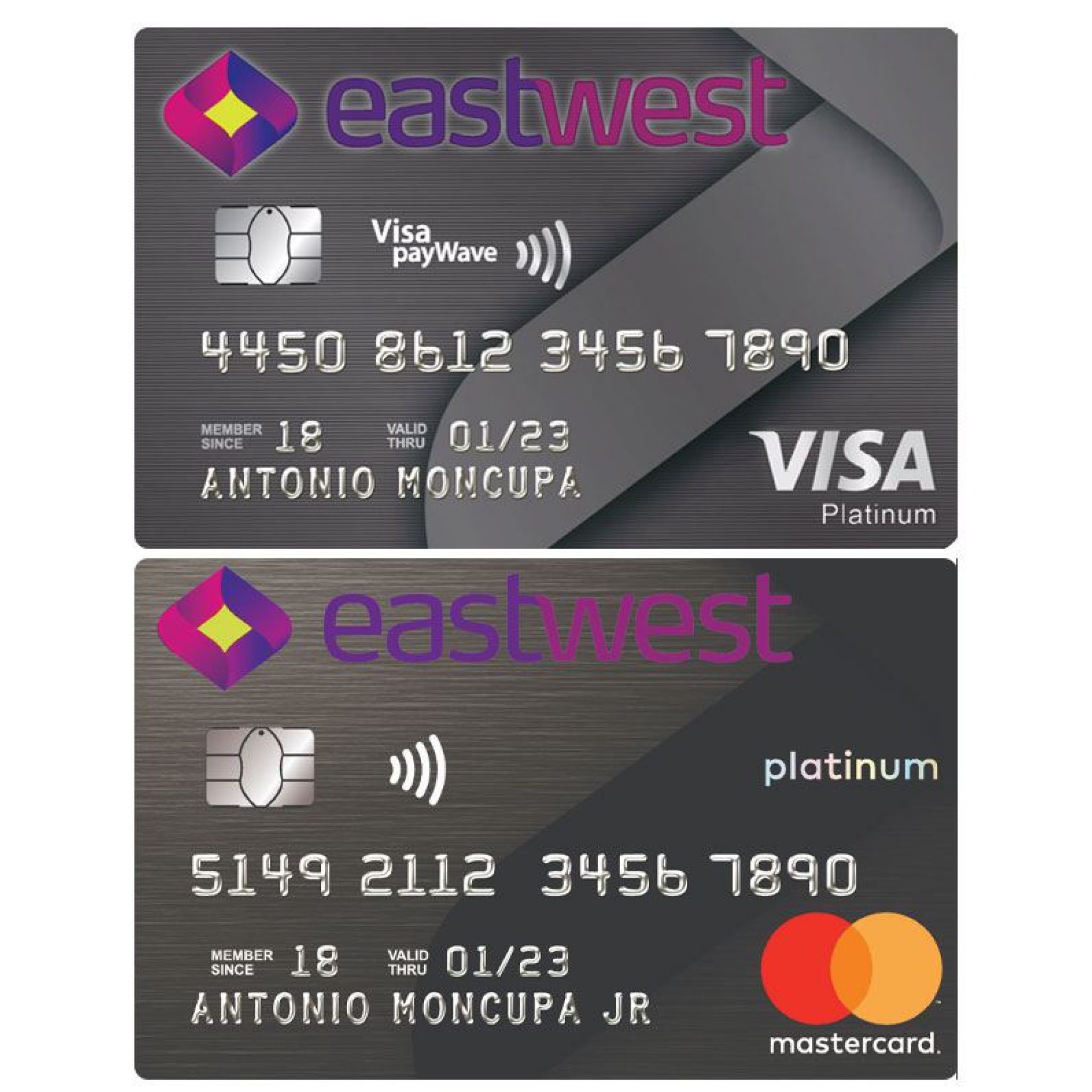 Eastwest Platinum Visa and Mastercard