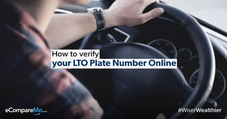 Verification of online plate number