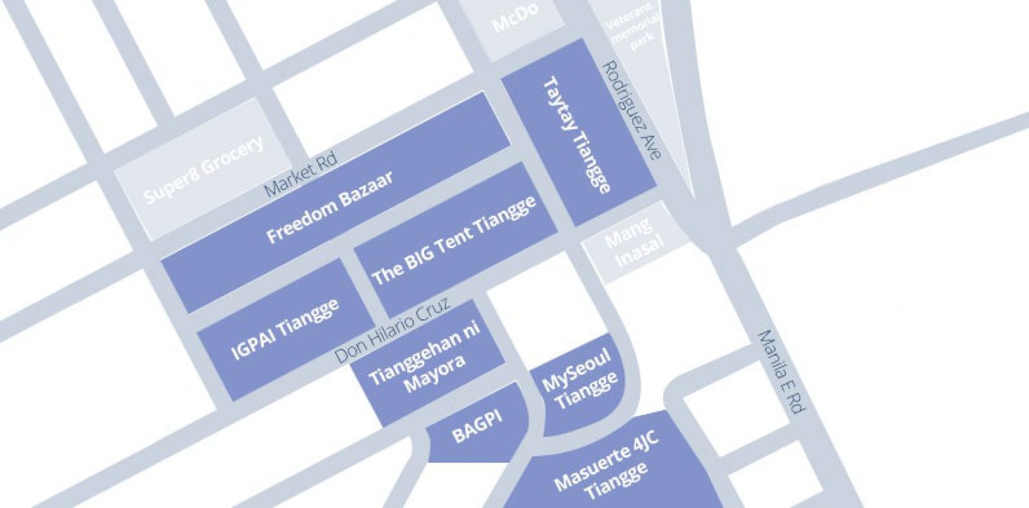 Taytay Tiangge Map