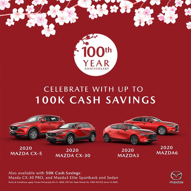 Mazda 100th year anniversary promo