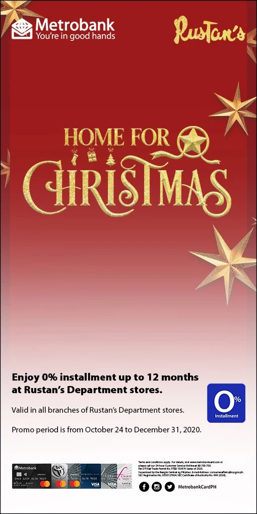 RUSTANS Christmas promo metrobank